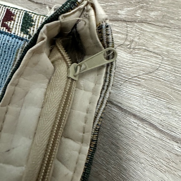 VTG 70’s Jerusalem Themed Tote Bag Quilted Multicolor - Picture 4 of 7